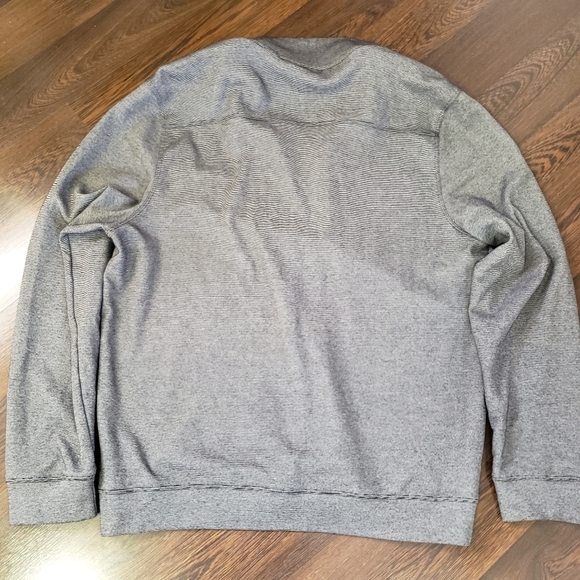 Perry Ellis Long Sleeve Mock Neck Shirt Pullover 1/4 Zip | Size Large - Picture 4 of 10